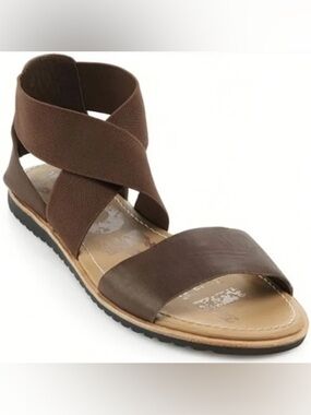 Sorel Ella Women’s Leather Pull-On Sandal